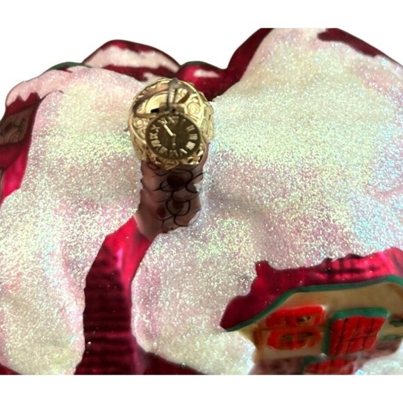 Department 56 - North Pole - Glass Ornament "Santas Workshop" Vintage -‎ 1990's - Picture 12 of 16